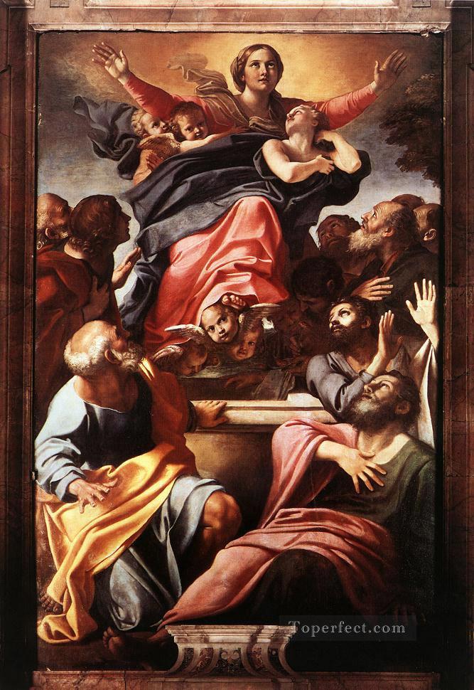 Assumption of the Virgin Mary Baroque Annibale Carracci Oil Paintings